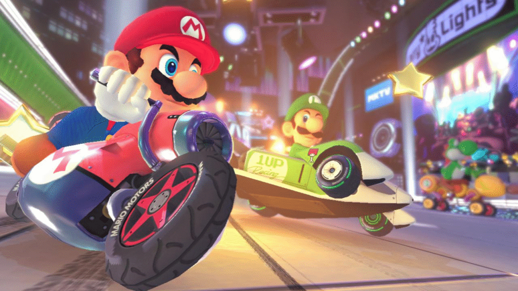 Mario Kart X Update Adds New ‘Star City’ Track and Anti-Gravity Bikes